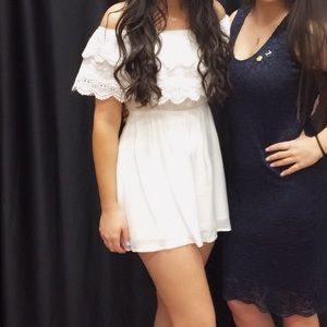 White off the shoulder dress